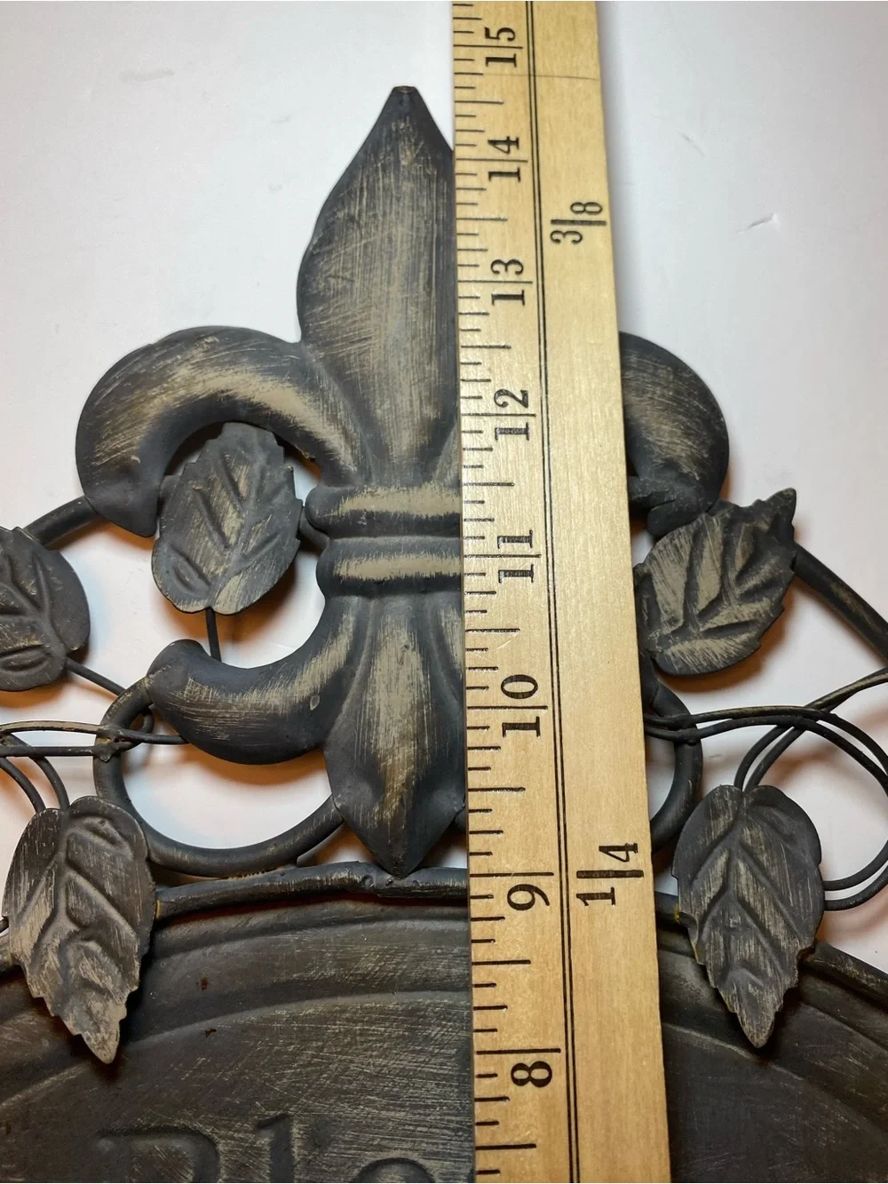 Bless This Home Wall Plaque - Black, gray and brown tent. 14.5x14.5